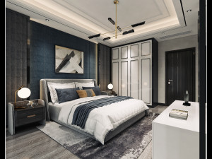 modern bedroom Modelo 3D