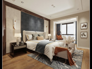 modern bedroom 3D Model