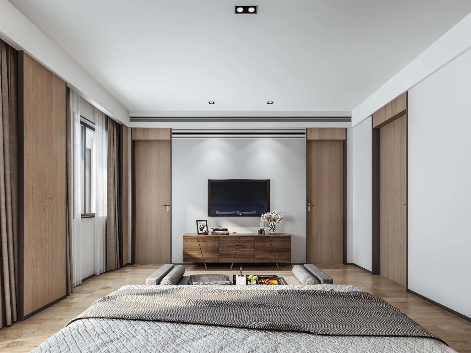 modern bedroom 3D Model .c4d .max .obj .3ds .fbx .stl .blend 