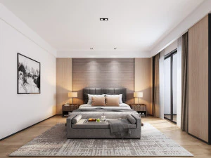 modern bedroom 3D Model