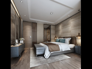 modern bedroom 3D 模型