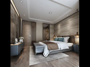 сучасна спальня 3D Модель