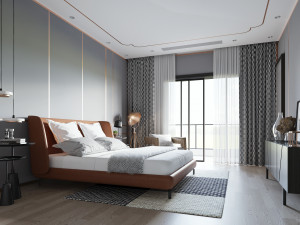 modern bedroom 3D 模型