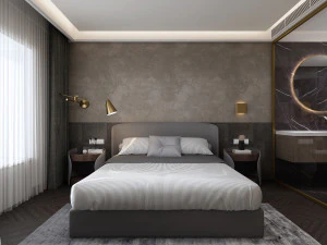 modern bedroom 3D Model