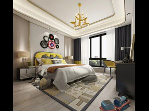 modern bedroom 3D Model
