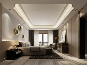 modern bedroom Modelo 3D