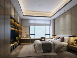 현대 침실 3D 모델