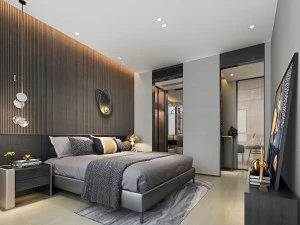 modernes Schlafzimmer 3D Modell