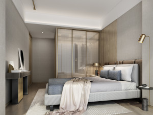 modern bedroom 3D 모델