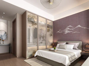 현대 침실 3D 모델