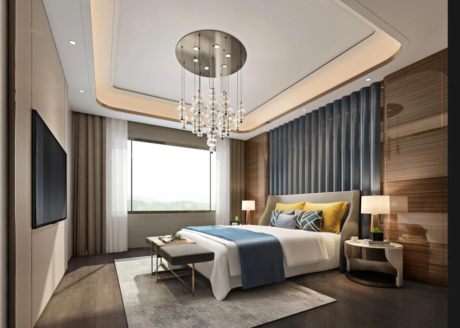 modern bedroom 3D Model .c4d .max .obj .3ds .fbx .stl .blend 