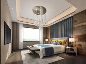modern bedroom 3D Model