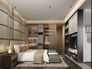 modern bedroom 3D Model