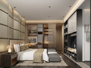 モダンな寝室 3Dモデル