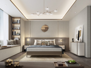 modern bedroom 3D 模型
