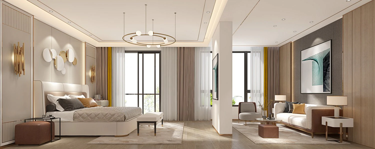 modern bedroom 3D Model .c4d .max .obj .3ds .fbx .stl .blend 