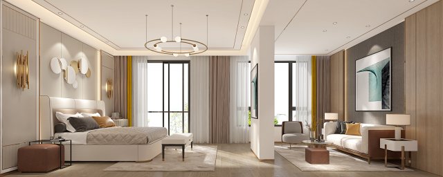 modern bedroom 3D Model .c4d .max .obj .3ds .fbx .stl .blend 
