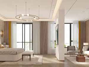 moderne slaapkamer 3D Model