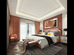 modern bedroom 3D Модель