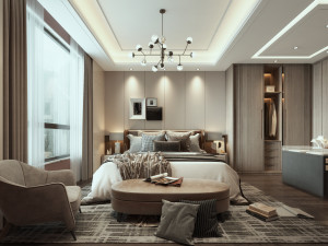 modern bedroom 3D Model