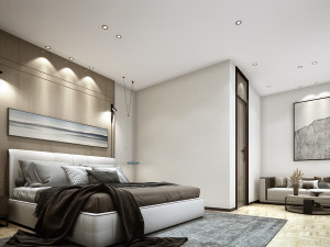 modern bedroom 3D Model