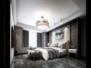 современная спальня 3D Модель