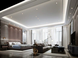 modern yatak odası 3D Model