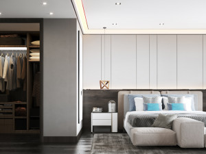 modern bedroom 3D 模型