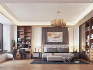 quarto moderno Modelo 3D