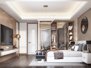 modern bedroom Modèle 3D