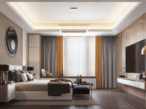 modern bedroom 3D 모델