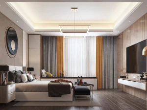 modern bedroom 3D Model
