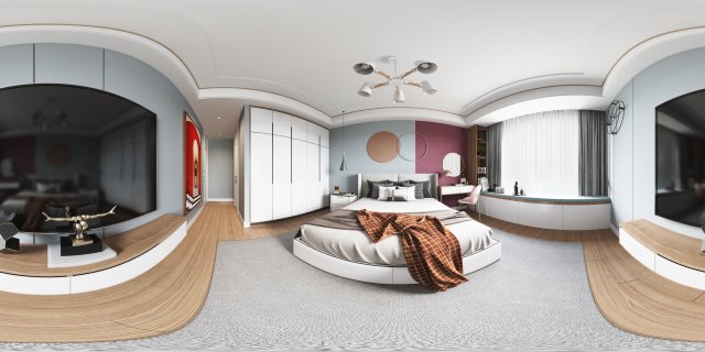modern bedroom 3D Model .c4d .max .obj .3ds .fbx .stl .blend 