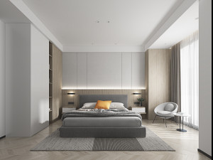 modern bedroom Modèle 3D