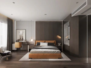 현대 침실 3D 모델