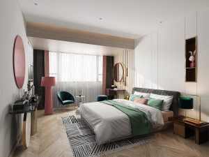 modern bedroom 3D Model