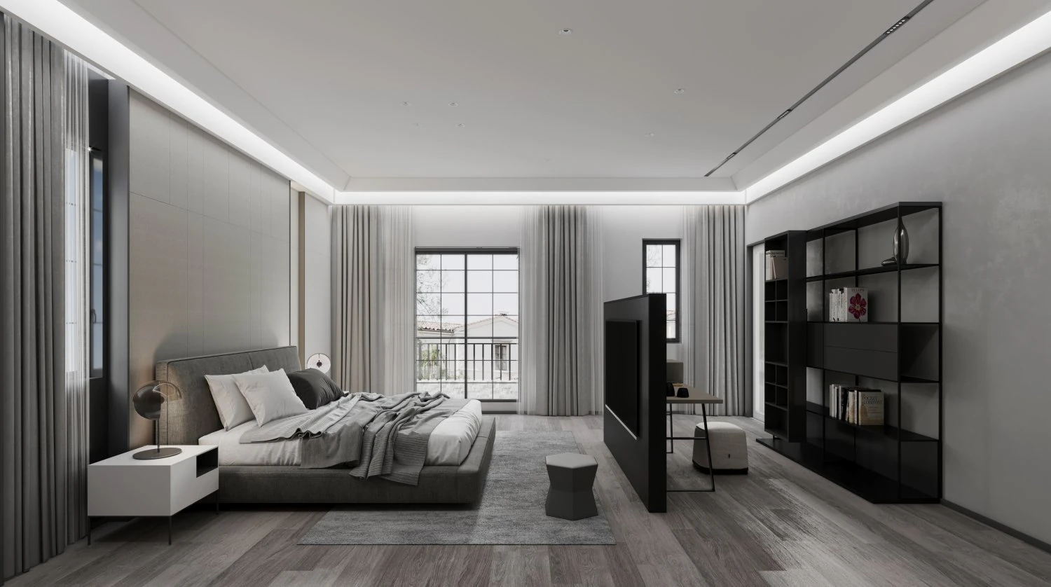 modern bedroom 3D Model .c4d .max .obj .3ds .fbx .stl .blend