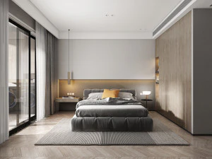 camera da letto moderna Modello 3D