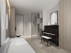 camera da letto moderna Modello 3D