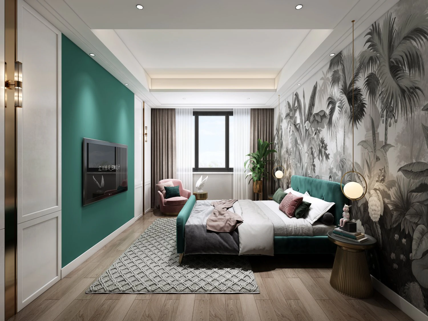 modern bedroom 3D Model .c4d .max .obj .3ds .fbx .stl .blend 