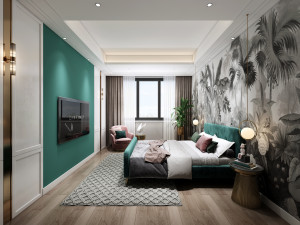 modern bedroom 3Dモデル