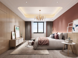 modern bedroom 3D 模型