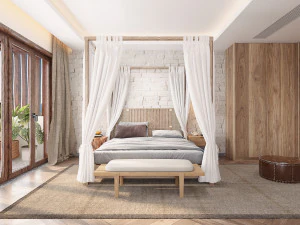 camera da letto moderna Modello 3D