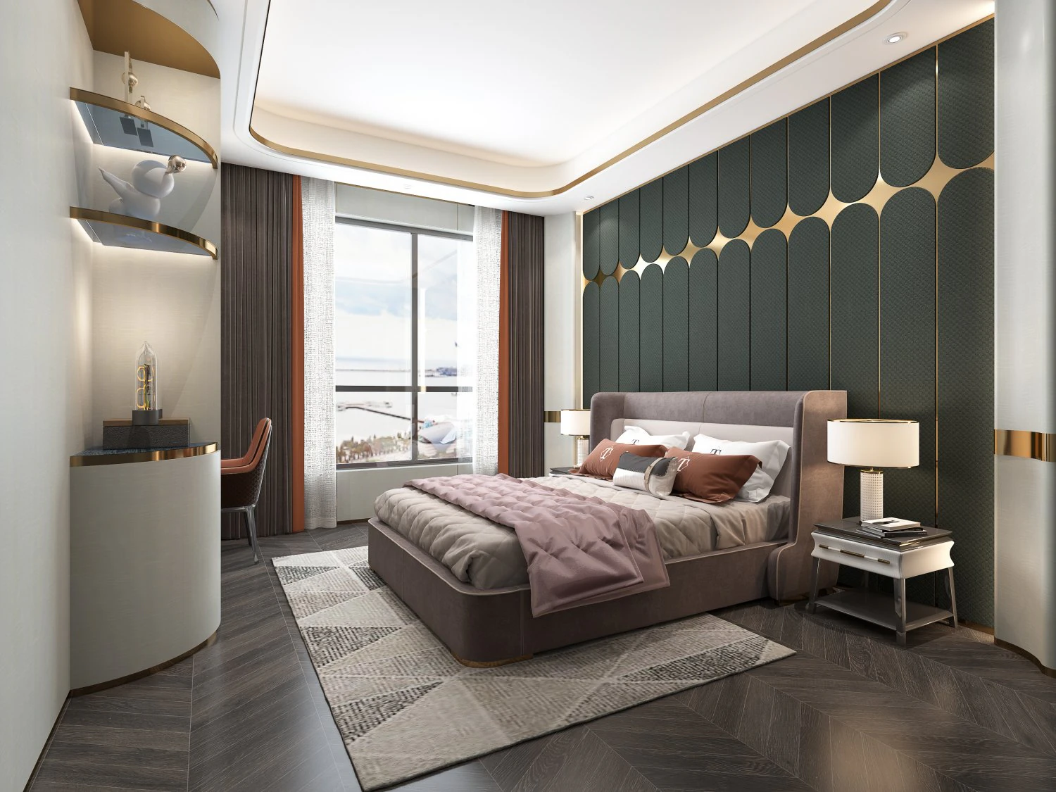 modern bedroom 3D Model .c4d .max .obj .3ds .fbx .stl .blend 