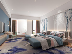 modern bedroom Model 3D