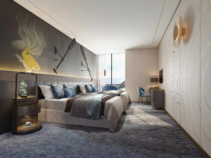 camera da letto moderna Modello 3D