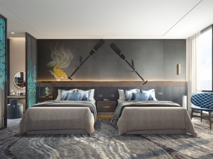 modern bedroom 3D 模型