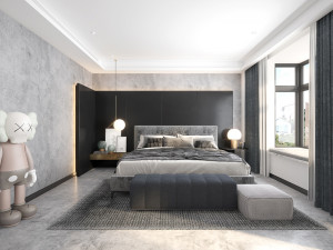modern bedroom 3D Model
