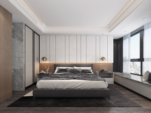 modern bedroom Modelo 3D