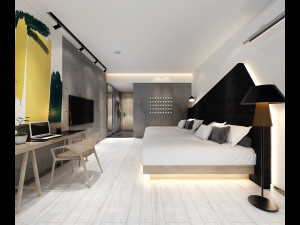 modern bedroom 3Dモデル